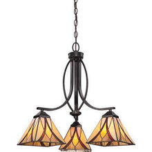 Load image into Gallery viewer, QUOIZEL TIFFANY 3L CHANDELIER
