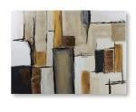 Load image into Gallery viewer, GIFTCRAFT "BROWN&amp;GOLD" OIL CANVAS PRINT
