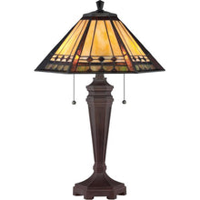 Load image into Gallery viewer, QUOIZEL &quot;ARDEN&quot; TIFFANY TABLE LAMP
