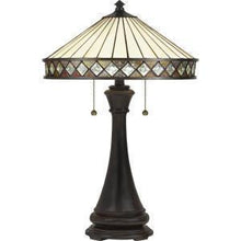 Load image into Gallery viewer, QUOIZEL &quot;BOWING&quot; TIFFANY LAMP
