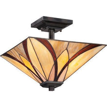 Load image into Gallery viewer, QUOIZEL TIFFANY SEMI FLUSH
