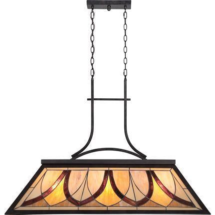 Good Quoizel Small Colorful Tiffany Style Pendant Light